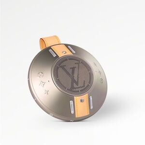 Luxury Louis Vuitton Nanogram Speaker (Silver) - NEW with original packaging